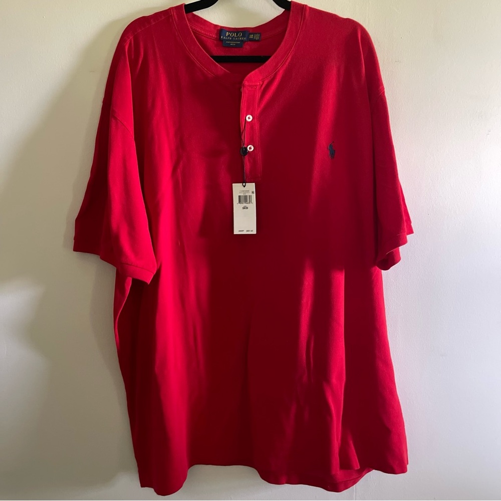 POLO RALPH LAUREN MENS COLLARLESS POLO SHIRT SIZE 3XB